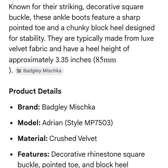 New In Box Badgley Mischka Adrian Ankle Boots Size 9.5 - Picture 13 of 13